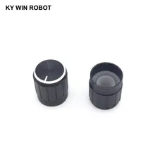 ^#Cheap 5Pcs 15*17MM Black Metal 6mm Knurled Shaft Potentiometer Control Knobs ^#Cheap 5Pcs 15*17MM Black Metal 6mm Knurled Shaft Potentiometer Control Knobs