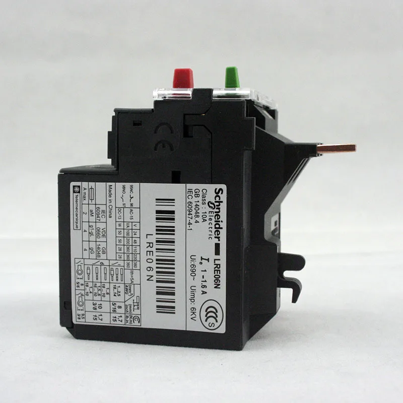 

10pcs/lot  LRE06N EasyPact TVS Thermal relay 1~1.6A New