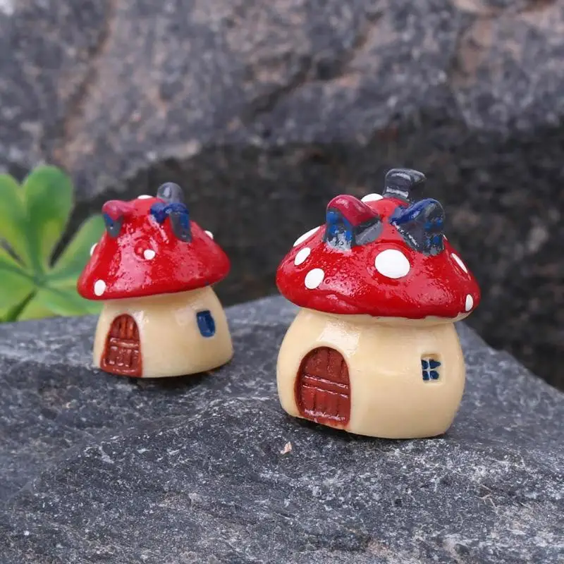Винтажный домашний Декор Искусственный микро Ландшафтный Декор гриб миниатюрный дом Сказочный мини сад ремесло
