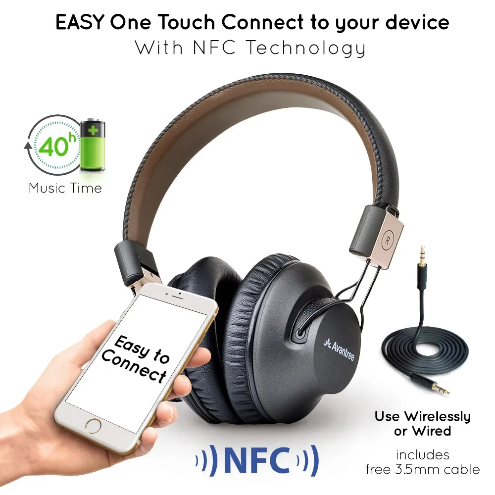 Продажа Avantree беспроводные Bluetooth наушники с микрофоном, низкая задержка Быстрый аудио aptX гарнитура для игр ТВ ПК