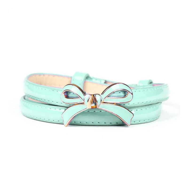 100pcs/lot Summer Women Belt Luxury Brand Colorful Belts For Women Bow