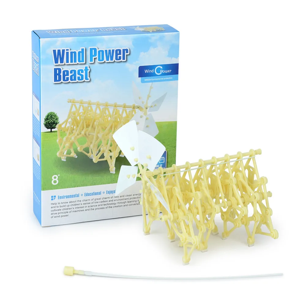 MINOCOOL DIY Собранный пазл ветер источник энергии ветер Powered Механический Зверь Монстр Творческий игрушки для детей