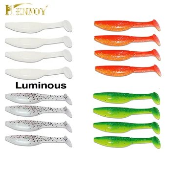

Hennoy Soft Fishing Lure 16pcs/pack 12.5cm Shad Swimbaits Jig head Saltwater Fishing Batis
