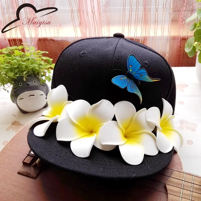 Ручной работы бренд Snapback Кепки открытый Кепки Для мужчин Для женщин Регулируемый Хип-хоп черный на кнопках сзади Бейсбол Кепки s Цветок Шапки gorras