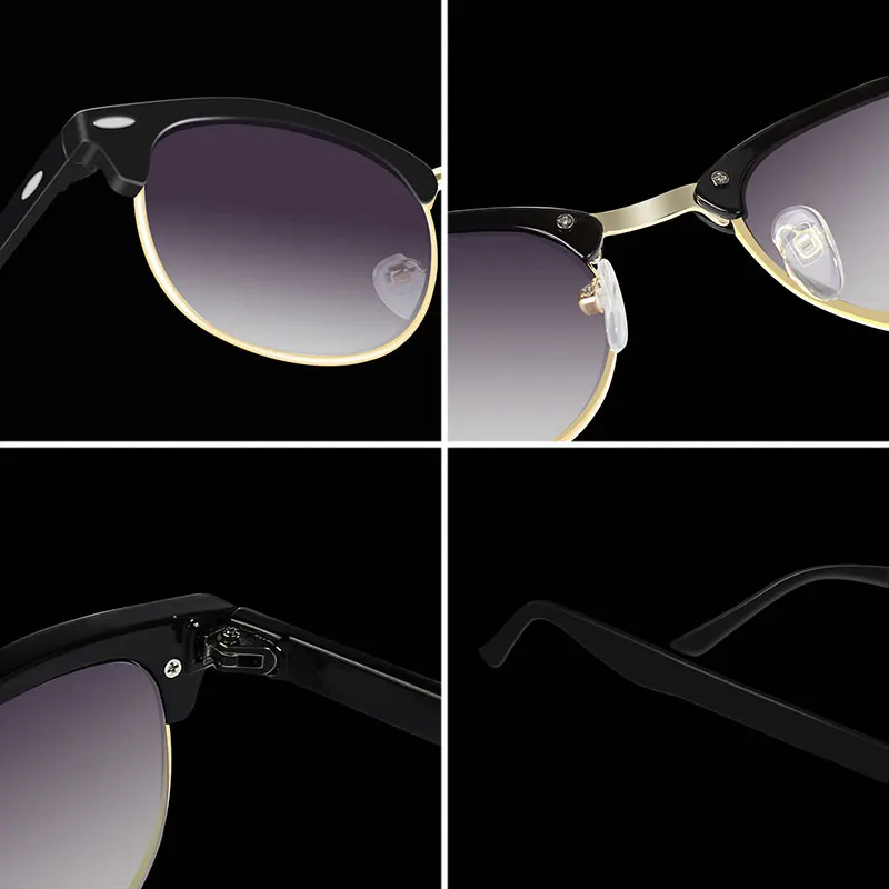 Мужские солнцезащитные очки для близорукости, женские очки, серые градиентные линзы, очки для мужчин, оправа для очков, защита от уф400-0,50-1,0-4,5-5,0