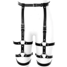 Женский модный черный кожаный ремень-подвязка пояс чулки подтяжки бондаж белье Готический стиль Харадзюку вечерние танцы