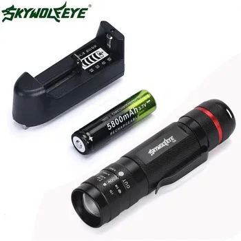 

3000Lm XM-L T6 LED 18650 Flashlight 5 Mode Torch Tactical Light Lamp Free Shipping #NN07