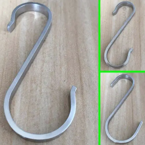 Stainless Steel S Shape Hooks Stainless Steel Hanger Clasp Rack Clothes Kitchen Pot Pan