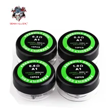 Демон убийца 10 шт./кор. A1 восстановить провода DIY катушки 26ga/28ga Vape нагреватель для перестраиваемые форсунки