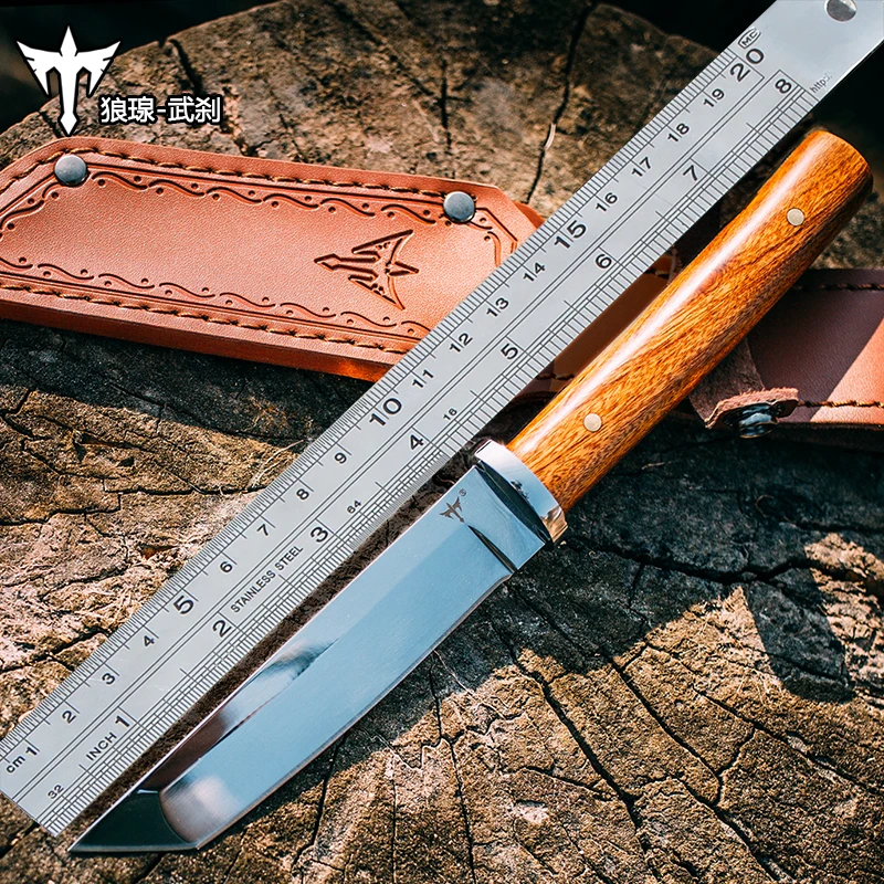 Voltron outdoor survival knife, high hardness straight knife, wild wild self defense knife, portable sharp jungle survival knife Voltron outdoor survival knife, high hardness straight knife, wild wild self defense knife, portable sharp jungle survival knife