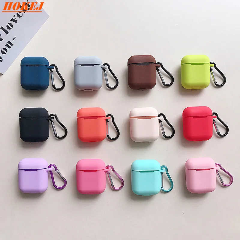 

New Soft Silicone Skin Case For Apple Airpods Charging Case Protective Cover Air Pods Sleeve Pouch ShockProof Coque Capa Fundas