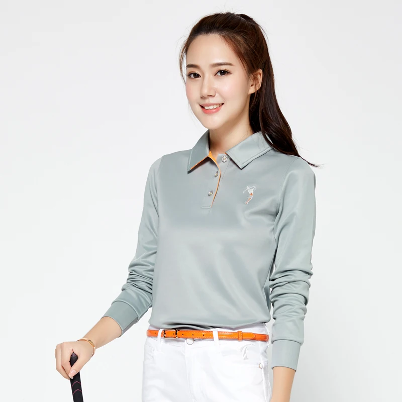 

Brand POLO Ladies Golf Sexy Shirts Women Long-sleeve Sexy Sports Apparel. Women Workout Polo Shirt, Fitness Gym Sport Dri-Fit