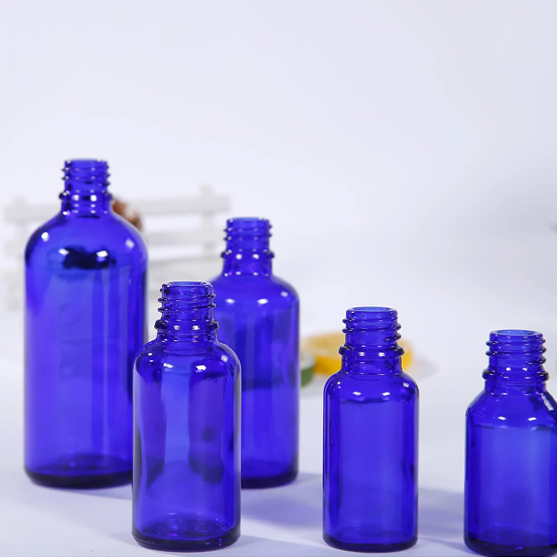 Лучшие продажи синий Стекло жидкого реагента бутылочка с пипеткой с пипетки падение ароматерапия эфирное масло-спрей пополняемые бутылки