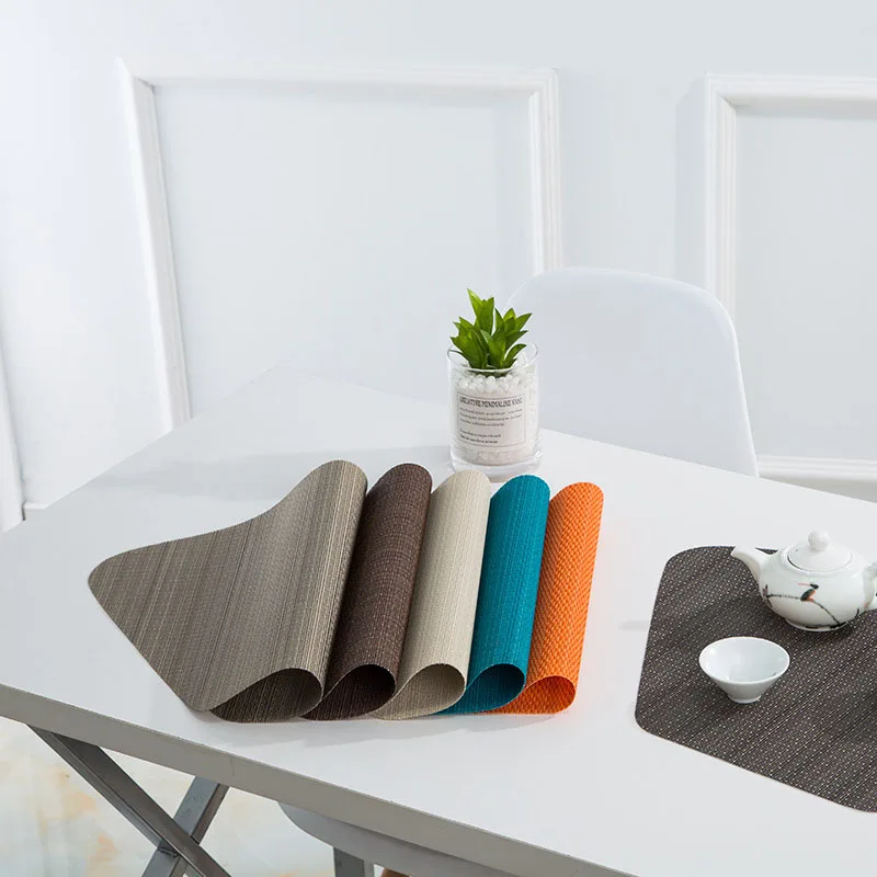 Dining Place Mats Plate Dish Coaster Kitchen Accessories Fashion PVC