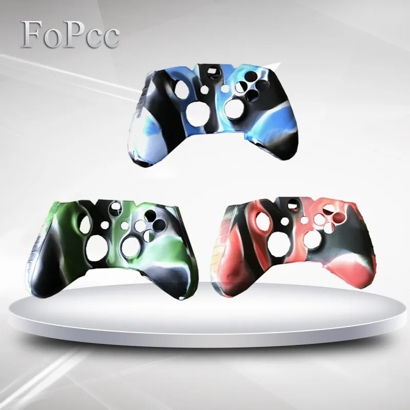

Soft Gamepad Silicone Skin Camouflage Silicone Cover Case for XBOX ONE Controller Joystick Army Protection Grip Gel Rubber