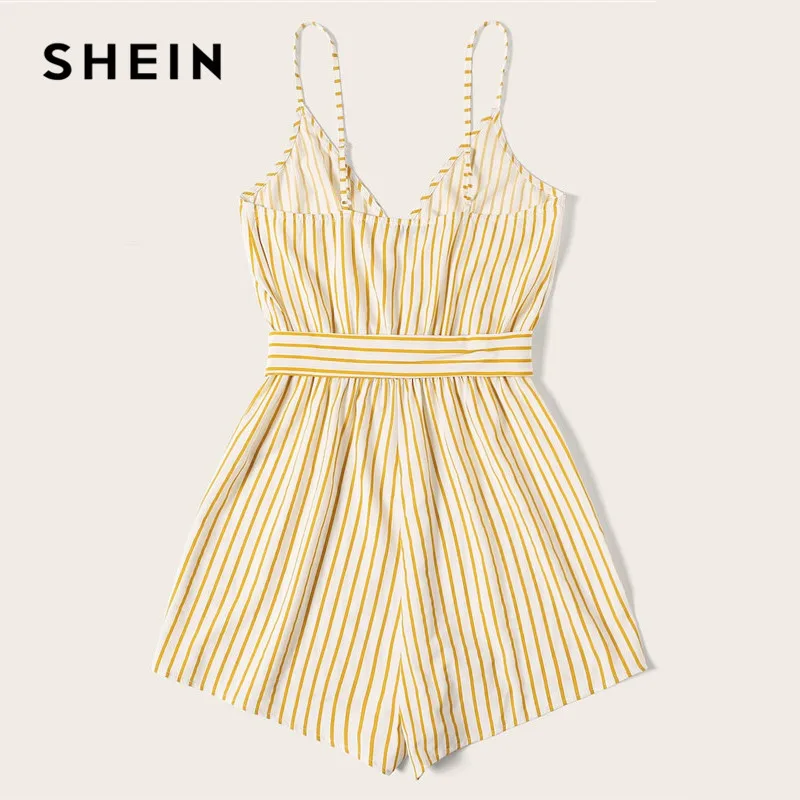 shein striped jumpsuit