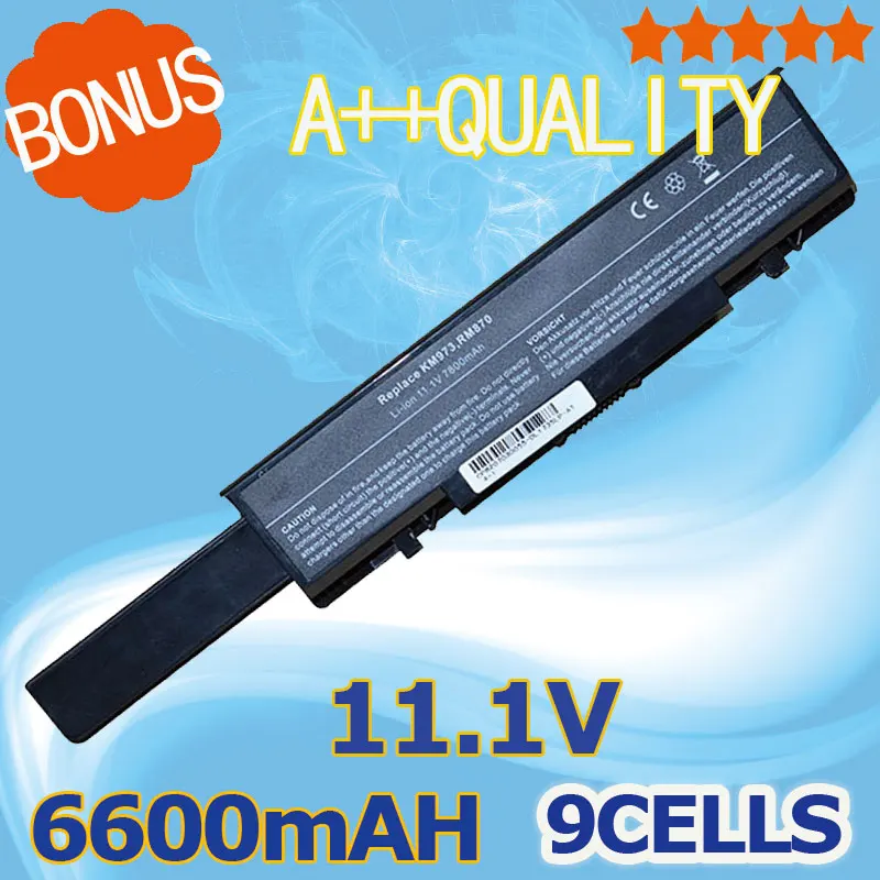 

6600mAh Battery for Dell Studio 1735 1737 Studio 1737 312-0711 312-0712 451-10660 451-11259 453-10044 KM973 MT342 PW853 RM791