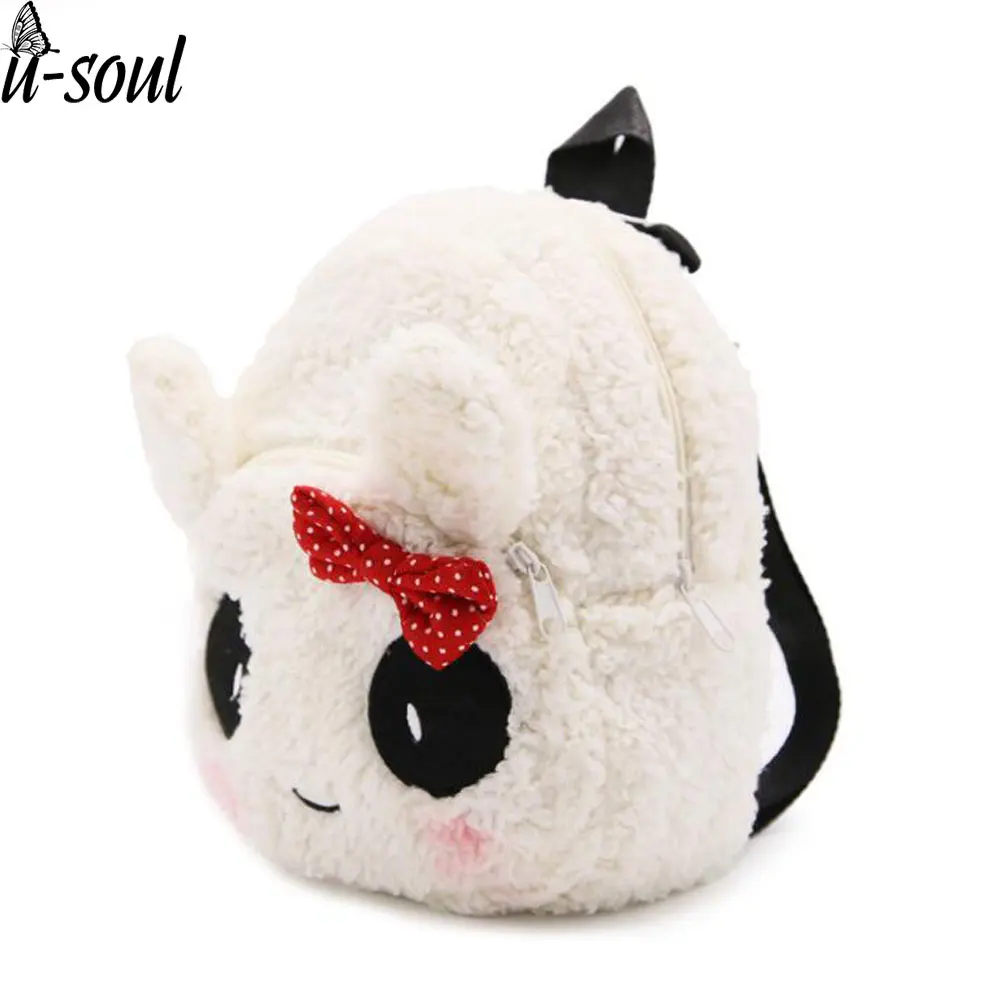 

Cute Panda Cartoon Backpack Kids 3D Plush Kindergarten Bag Lovely Animal Shape Plush Schoolbag Cute Children Backpack A4138