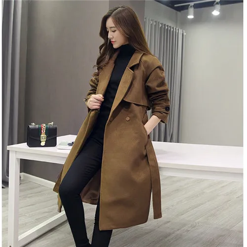 Winter Women Wool Long Coats Fashion Designer Good Quality Overcoat Casual  Korean Style Ladies Clothes Pink Coat - Wool u0026 Blends - AliExpress