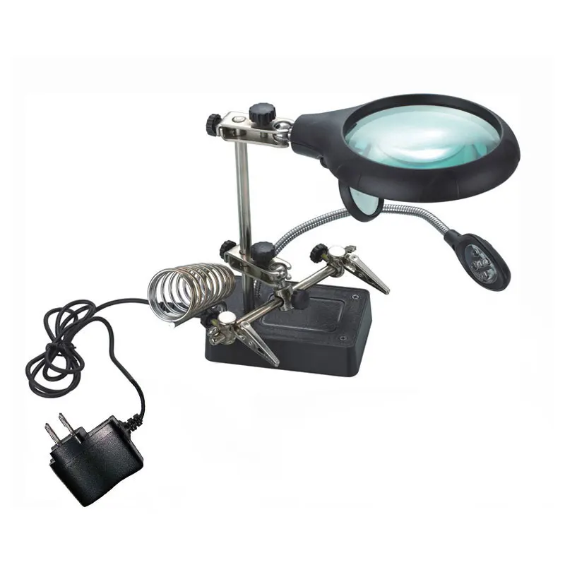 Professional Magnifier Desk Lamp Repair Clamp Loupe Magnifying
