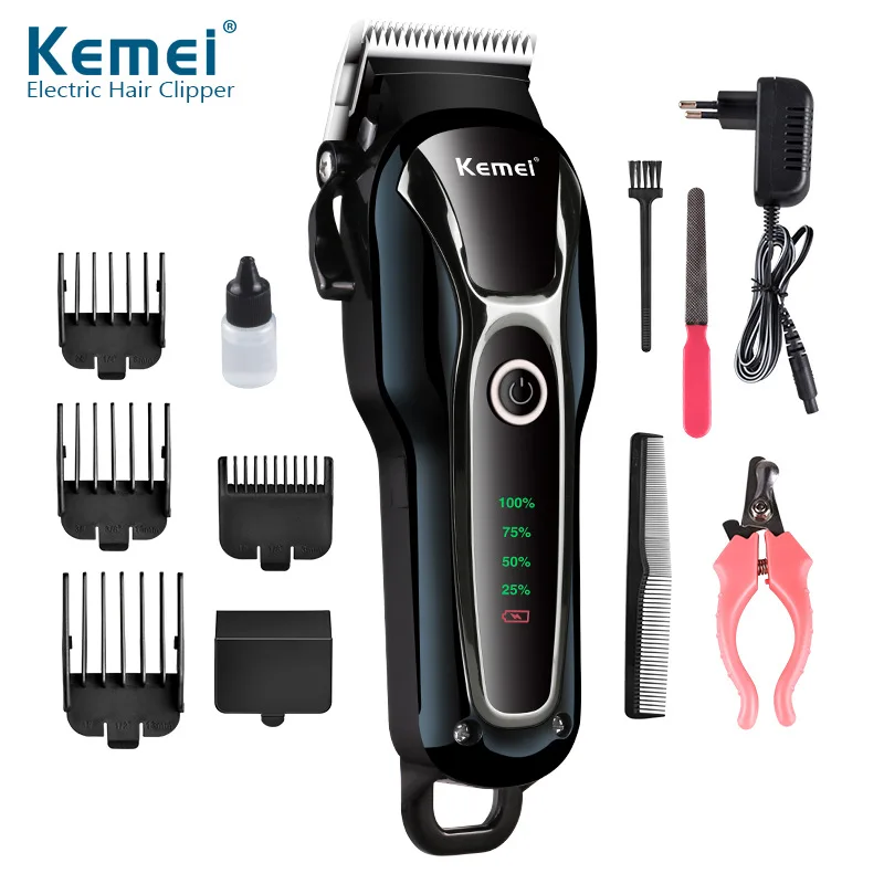 

100-240v rechargeable professional dog hair trimmer for cat cutter grooming machine hair remover animal hair clipper for pet