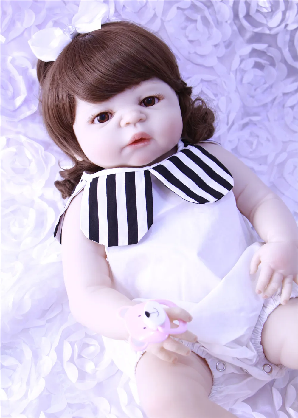 23 &quotполностью силиконовая кукла Reborn Girl Реалистичная ручной работы