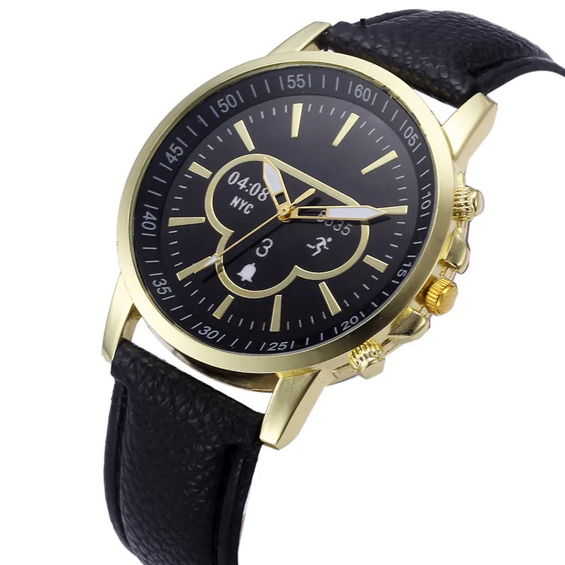New Listing women's watches casual watches Retro Digital Dial Leather Band Quartz Analog WristWatch clock relogio feminino M23 (6)