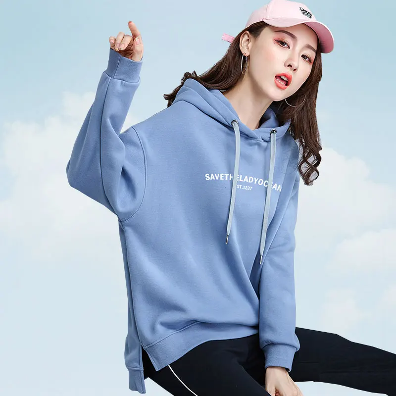 

Autumn Hoodie Womens Sweatshirt 2019 Spring Casual Letter Print Sweatshirts Pullovers Women Hoodies Cotton Full Sweatshirts G174