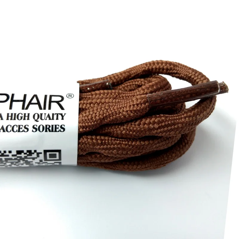 JUP1-12 Pair Dark Brown Sports Unisex Sneaker Martin Hiking Walking Rope Replacement Shoe Laces Round Shoelaces Basketball Boots