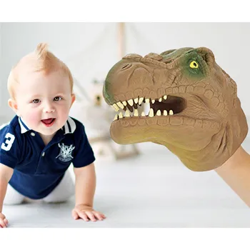 

1PCS Dinosaur Hand Puppet Tyrannosaurus rex Head Hand Guante Dinosaurio Figure Gloves Toys Children Toy Model Role Play Gift