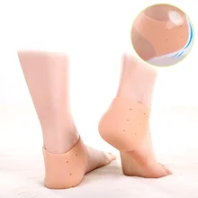 Женская моющаяся увлажняющая гелевая защита ноги мягкий силиконовый уход за кожей ног протектор пятки предотвращает сухость кожи против шелушения
