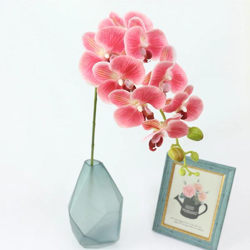 JAROWN Simulation Orchid Artificial Real Touch Latex Butterfly Orchid Flowers Wedding Feast Decoration Flores Home Decor Fleur (4)