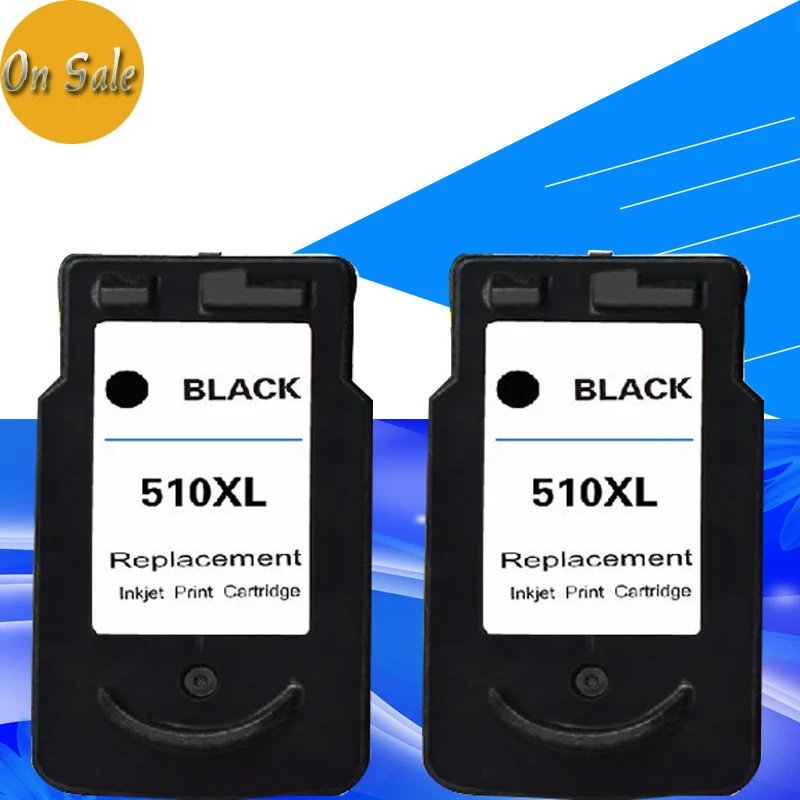 

2Pcs Compatible  for Canon 510 PG510 Applicable Black Ink Cartridges For Canon PIXMA MP270 MP272 MP280 MP282MP480 ip2700