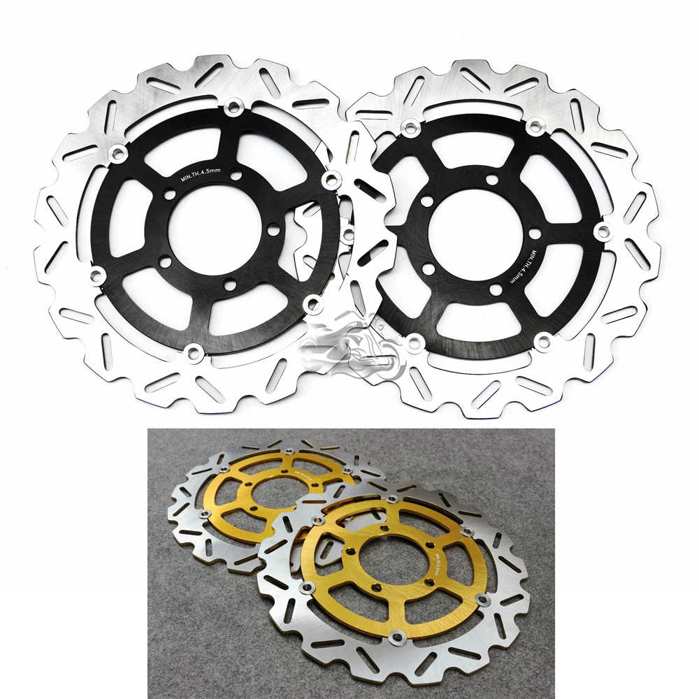 Floating Front Brake Disc Rotor For Motorcycle Kawasaki Zx6r 636cc 05