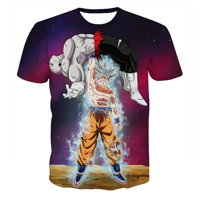 Dragon Ball Z Футболка мужская летняя 3D печать Супер Saiyan Son Goku God Black Zamasu Vegeta Драконий жемчуг футболки повседневные топы футболки