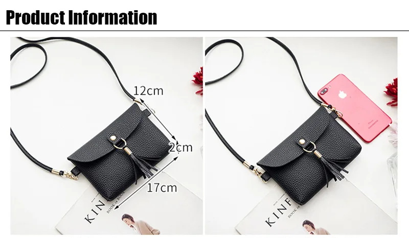 2019 Tassel Bags For Women Girls New Casual Fashion Female Bag Magnetic Buckle Ladies Shoulder Bag Mobile Phone Purse Mini Bolso (12)
