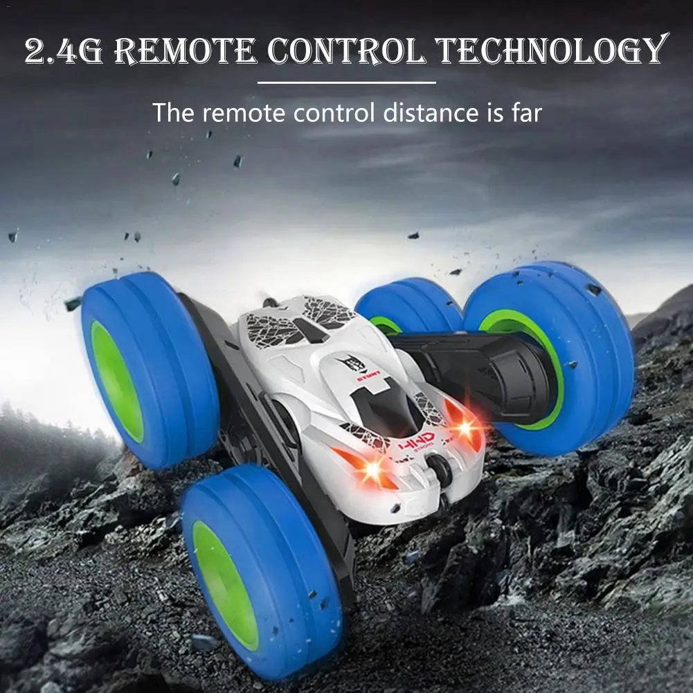 cheap 2.4G Remote Control Stunt Car With Light 360 Degree Rotation Deformation Tumbling Remote Control Cars Kids Toy