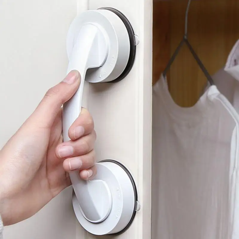 

Bathroom Anti-slip Removable Handle Shower Room Grab Bar Armrest Refrigerator Handle w/ Super Strong Suction Cup for More Safety