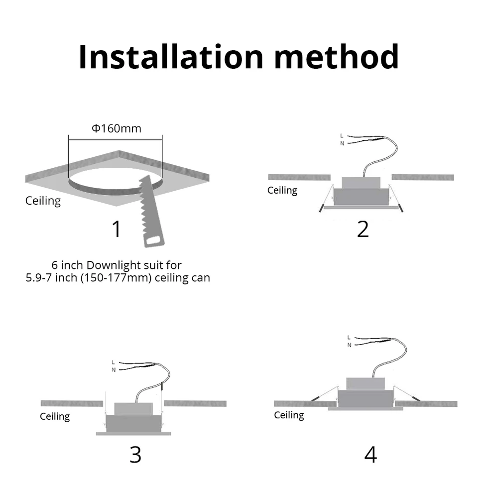 Zemismart 6 Inch Wifi Rgbw Led Downlight Ceiling Light 10w Voice Control By Alexa Google Home Home Automation Ifttt