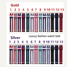 Мужской роскошный ремень для часов wo, 14 мм, 18 мм, 20 мм, армейский тканевый нейлоновый ремешок для часов nato, ремешок с пряжкой для часов 007, часы James bond