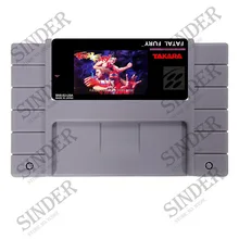 Fatal Fury 16 бит большая серая супер игровая карта для NTSC игрового плеера