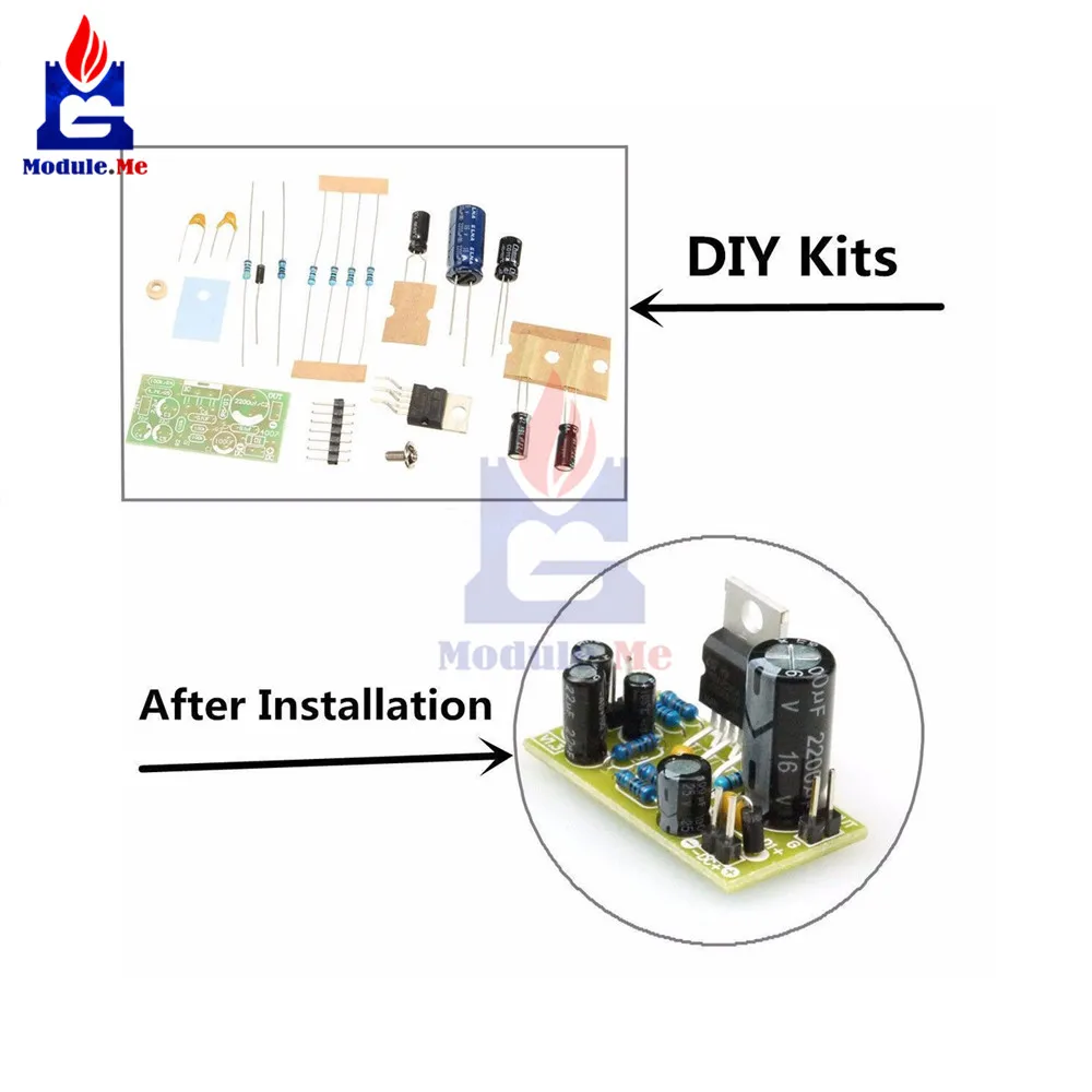 TDA2030A электронный аудио усилитель мощности модуль моно 18 Вт DC 9-24 В DIY Kit аудио Плата расширения