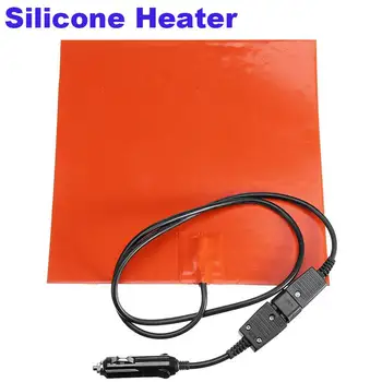 

28x28cm 150W Silicone Heater Blanket For Food Delivery Bag Heating 12V Silicone Electric Heating Pads Tape Mat Element Hot Pad