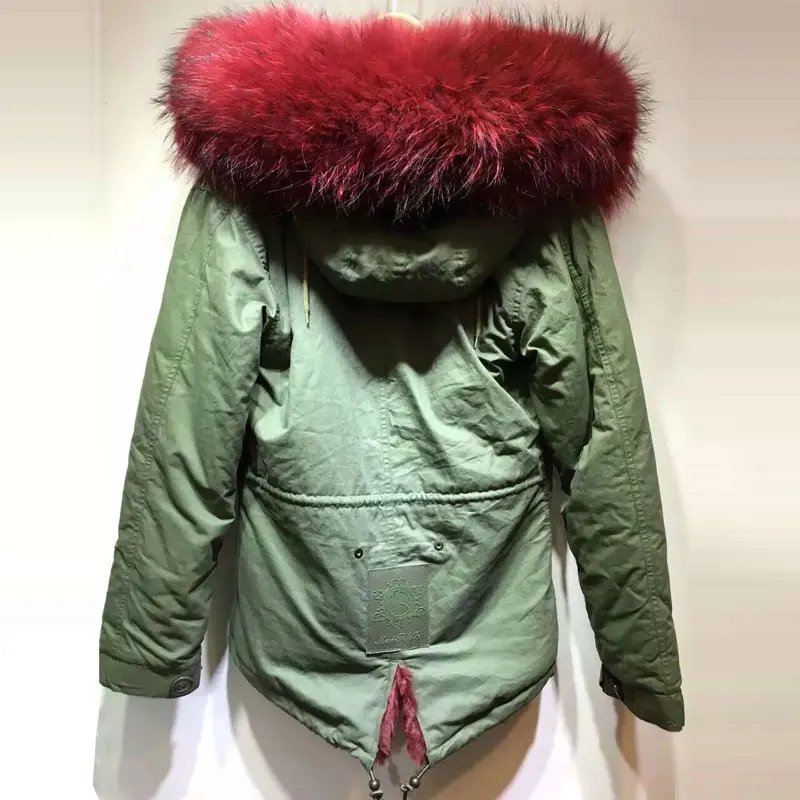 New Arrival England beading winter elegant coat,red big collar women Britain beading jacket