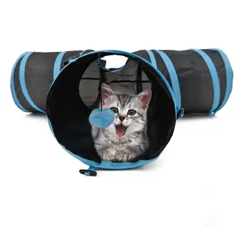 

Pets Foldable Unique Y Shape 3 Holes Tunnel Practical Toy For Pets Dog Cat Rabbit Tunnel Pet Dog Accessories