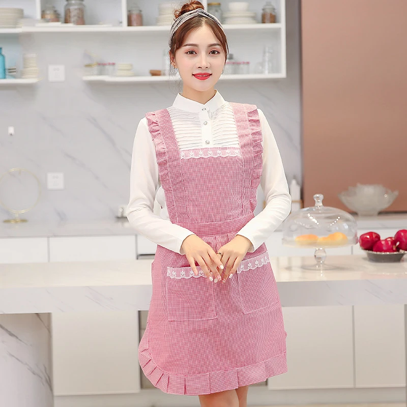 

2019 lovely Princess waterproof apron High-grade Kitchen Apron For Cooking Baking Restaurant New Hot