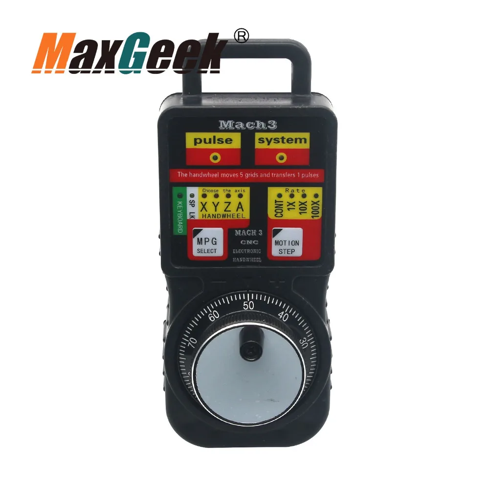 Maxgeek CNC MACH3 беспроводной электронный маховик 4 осевой ручной контроллер USB