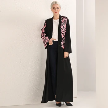 

Plus Size Abaya Dubai Kaftan Arabic Turkey Islamic Cardigan Muslim Hijab Dress Caftan Abayas Women Robe Musulmane Ramadan Elbise