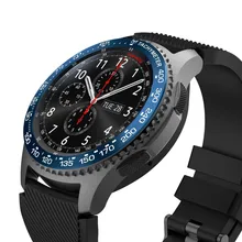 Модные часы украшение для samsung gear S3 Frontier Масштабные часы кольцо клейкая крышка против царапин металл прочный высокого класса подарки