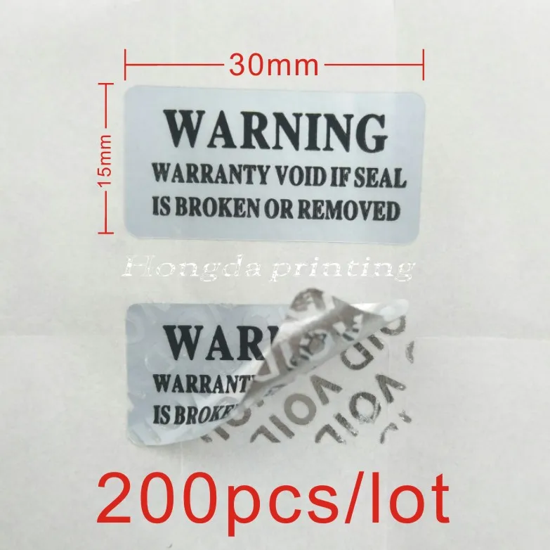 

ETRONTONDA200pcs Anti-fake VOID Security Labels Removed Tamper Evident Warranty